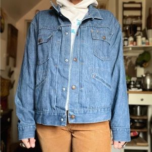 Amazing 70’s Jcpenny denim trucker jacket unisex medium/large